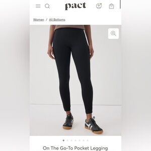 NWT - Pact - On The Go-To Pocket Legging